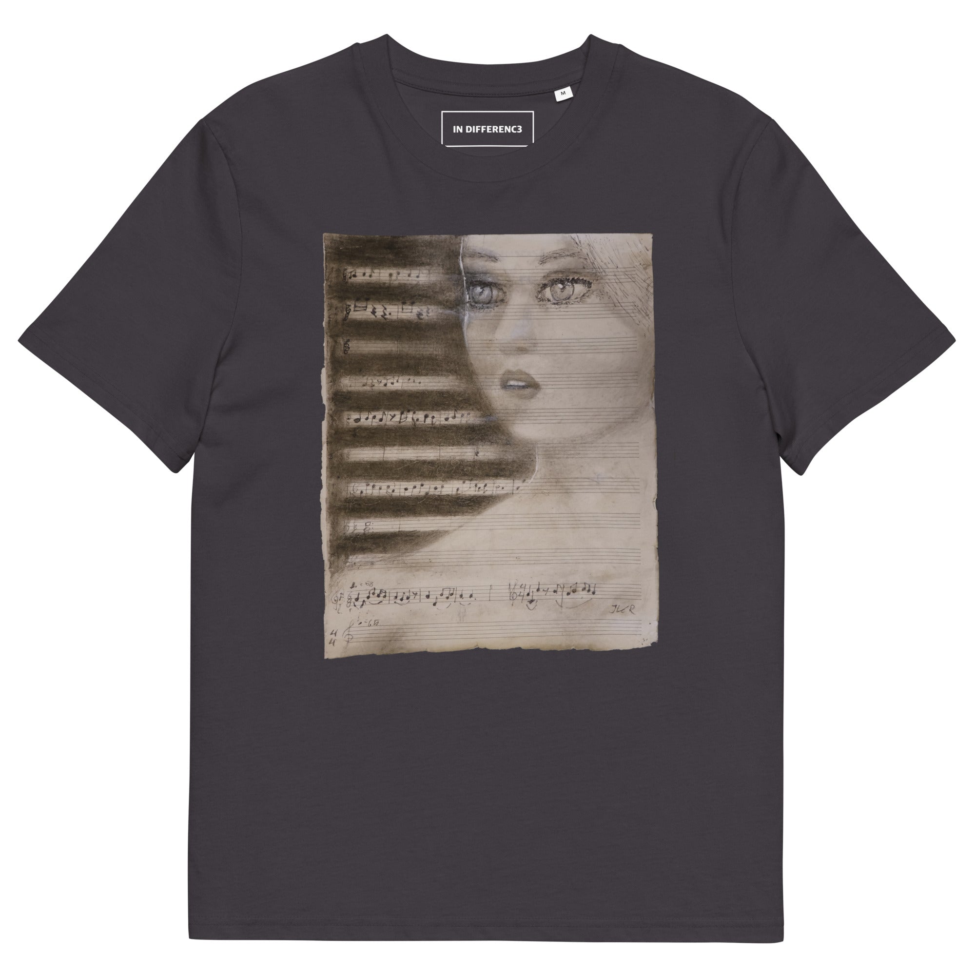 Sapphire T-shirt - Black, Unisex organic cotton